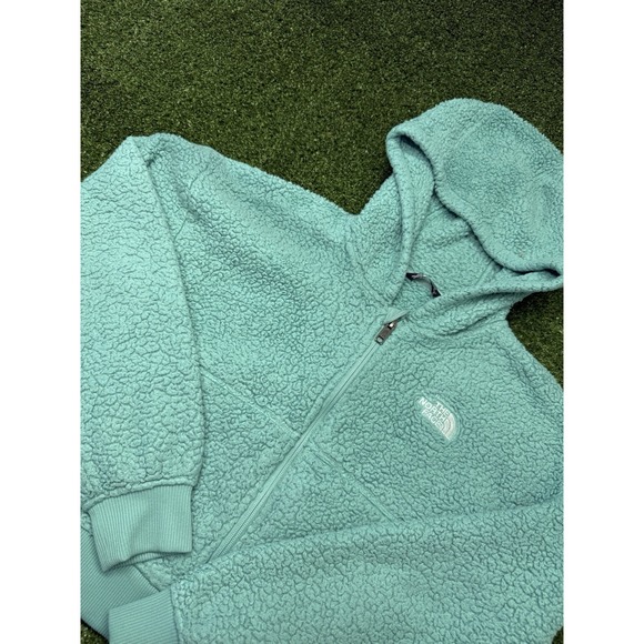 The North Face Other - The North Face Girls Sherpa Fleece Hoodie Teal Green Size L/12